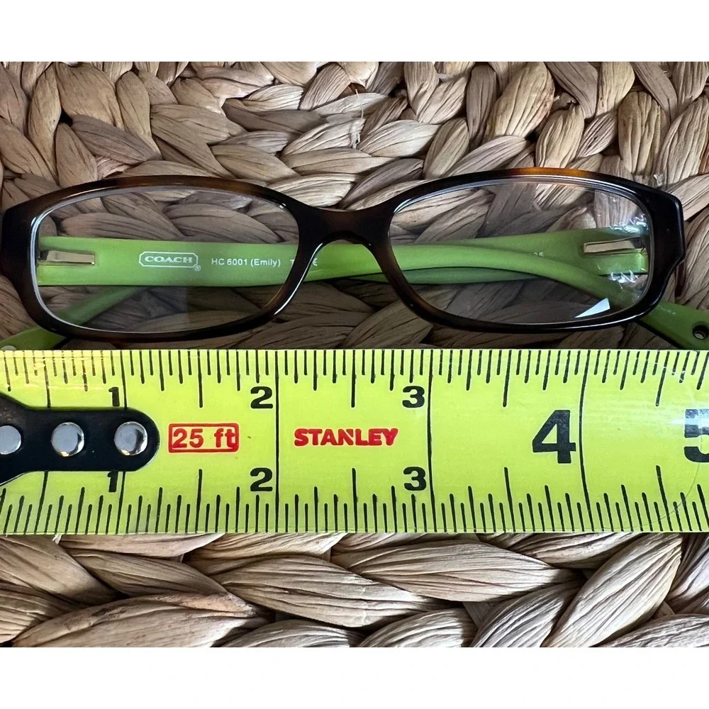 Coach HC 6001 Emily Tortoise Lime Green Eyeglass Frames with Case HC6001